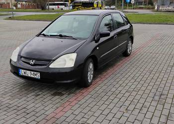 HONDA CIVIC 7 1.7Ctdi 100km Klima Sprawna! Alu Nowe opony. Sprawna do jazdy