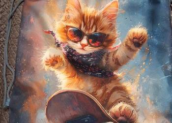 Worko-plecak z kociakiem! Sprzedam.