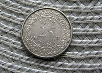 Surinam 25 Cent 1974r