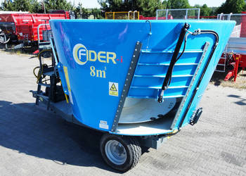 Wóz paszowy FIDER 8 m3 / OD RĘKI/ Paszowóz ZAMET/ 7m3 9m3 10m3 14m3