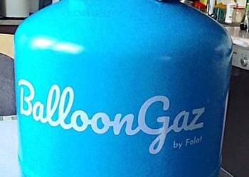 Butla po gazie Hel poj. 7l. (0,21m3) 45 bar BalloonGaz niebieska Stan ideał