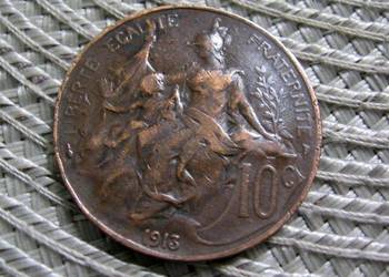Francja 10 Centymów 1913r