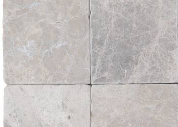 Kostki Marmur Atlantic Grey bębnowany 10x10x1 cm