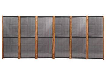 vidaXL Parawan 6-panelowy, czarny(SKU:319182)