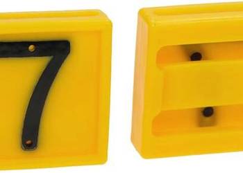 Cyfra do obroży, nr 7 żółta 45x45mm 306007FA