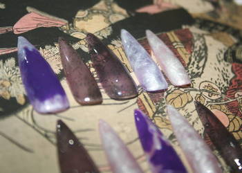 Handmade Press on nails classy avantgarde