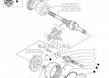 New Holland T6010 Koło zębate koronowe 72t 87332016