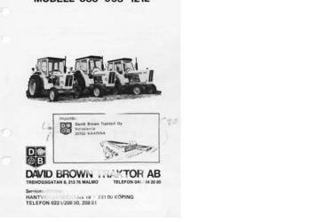 David Brown 996 instrukcja obsługi i naprawy