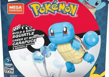 Figurka Pokemon Squirtle Klocki Konstrukcyjne 199el. Mattel