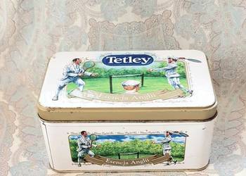 Stara metalowa puszka Tetley