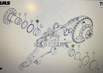 CLAAS 00 0750 428 0/Class-tulejka/Claas Lexion 580/670/750-730/770/670-640…