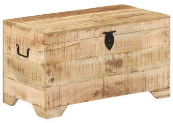 Skrzynia z litego surowego drewna mango WM-328293
