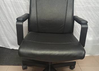 Fotel Obrotowy, Biurowy Skórzany IKEA MILLBERGET---JAK NOWY ---OKAZJA