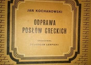 Odprawa posłów greckich Kochanowskiego książki outlet okazy