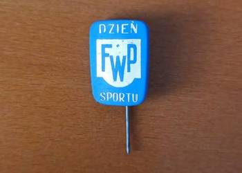 FWP Dzień Sportu - przypinka/pin vintage PRL