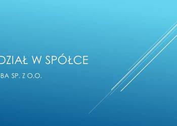 Syndyk sprzeda jeden udział spółki AGBA Sp. z o.o. nr KRS 0000604773