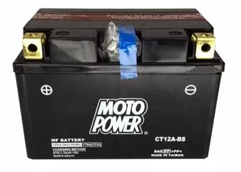Akumulator motocyklowy 12V 10Ah MotoPower CT12A-BS YT12A-BS