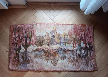 gobelin tkany Cepelia Helena Walczak wełna vintage PRL