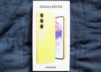 Sprzedam lekko używany telefon Samsung Galaxy A55 8GB/128GB 5G Żółty tanio