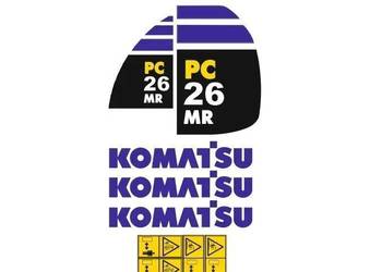 Naklejki oklejenie naklejka - KOMATSU PC26MR Zamiennik