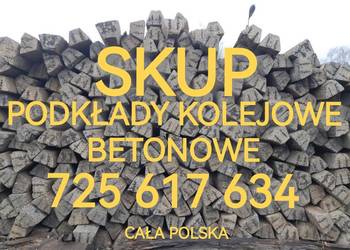 SKUP Podkłady Kolejowe Betonowe SZWELE Cała Polska Płyty drogowe elki