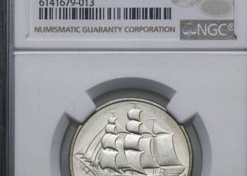 5 zł Żaglowiec 1936 r