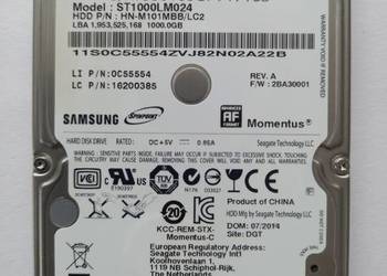 Dysk 1TB SATA 2,5cala ST1000LM024 do laptopa