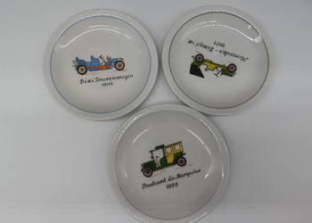 Talerzyki / paterki motyw samochody ILMENAU 3szt.