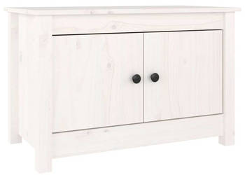 Szafka na buty biała 70x38x455 cm lite drewno sosnowe WM-813780