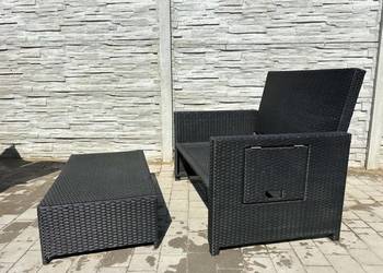 Piękna sofa ze stolikiem z Niemieckiego Technorattanu.Transport.Okazja