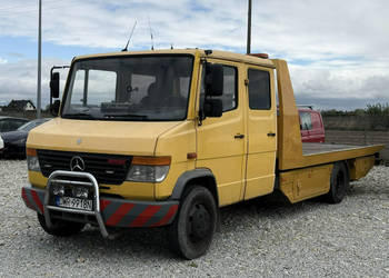 Mercedes 814 4.2 139KM, 1998r. pomoc drogowa, PLATFORMA