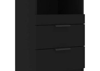 Szafka nocna czarna materiał drewnopochodny WM-811234