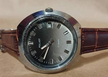 Zegarek Męski Poljot 17 vulcan JEWELS 2614.2H szara tarcza 43 mm