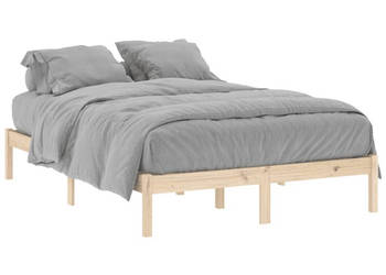 Rama łóżka bez materaca lite drewno sosnowe 137x190 cm WM-822458