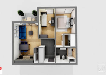 Sprzedaż mieszkania 46.86m2 3-pokojowe Kielce