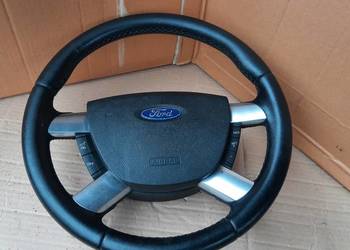 kierownica skórzna z multifunkcją i poduszką Ford Focus mk2 C-Max Kuga mk1