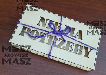 Pudełko na kasę hajs pieniądze od Mikołaja szufladka duże #MiszMówiszMasz