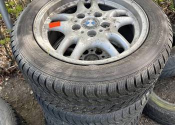 Oryginalne Felgi BMW 16 cali z ładnymi oponami zimowymi BMW e46 205/55/16