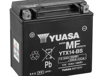 NOWY Akumulator motocyklowy YUASA YTX14-BS AGM 12,6Ah 200A