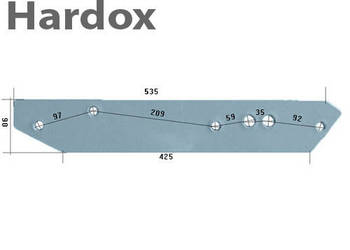 Płoza HARDOX 51210/L części do pługa FROST