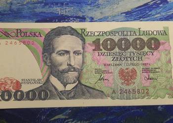 Rarytas !!! 10000 złotych 1987 A UNC/UNC-