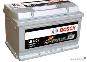 Akumulator 74Ah 750A EN Bosch  S5007 Prawy Plus
