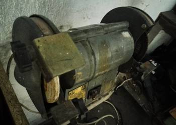 Stara szlifierka stolowa PRL w super stanie dla kolekcjonera lub pracy