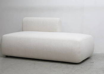 Sub Szezląg NOWA SOFA 3 osobowa KANAPA tkanina obły kształt Sofia biały