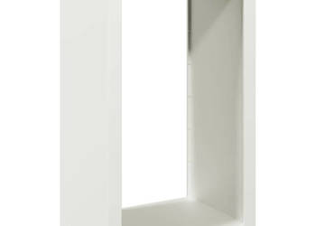 Stojak na drewno opałowe biały 60x40x100 cm stalowy WM-850990