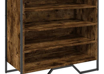 Półka na buty przydymiony dąb 80x38x78 cm WM-848651