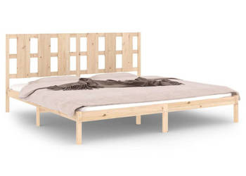 Rama łóżka bez materaca lite drewno sosnowe 200x200 cm WM-3105620