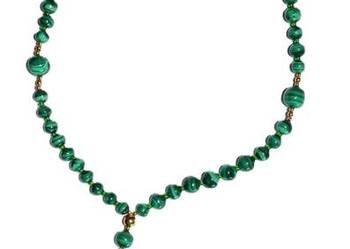 Różaniec kamień naturalny - MALACHIT (zielony)