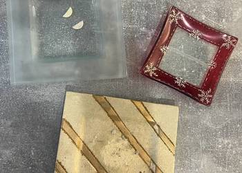 Zestaw 3 talerzy / podstawek świątecznych