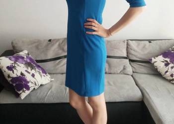 Elegancka kobaltowa sukienka Reserved (rozm. S / 36)